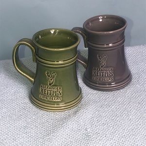 Pair of Alexander Keith’s Pottery Beer Mugs.